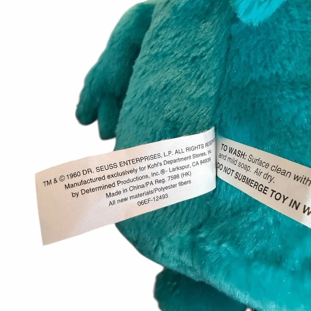 Kohl's Cares Dr. Seuss One Fish Two Fish Blue Fish Walrus Stuffed Animal Toy - Picture 7 of 8